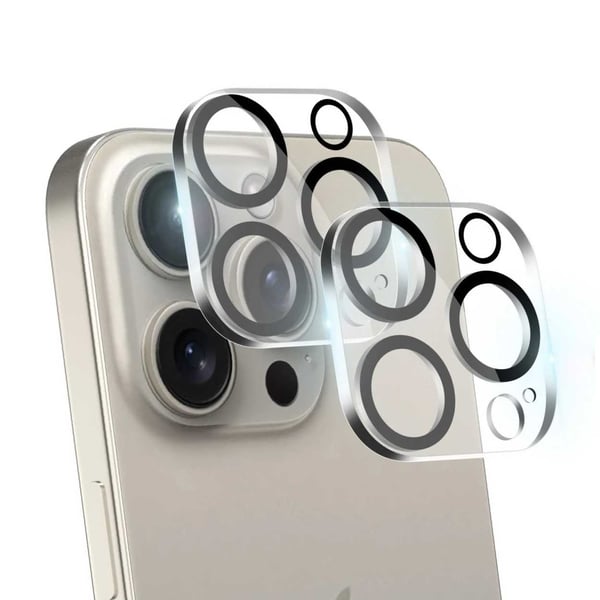 2st iPhone 15 Pro/15 Pro Max Linsskydd Kameraskydd