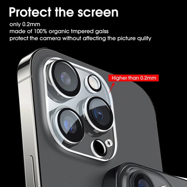 2 stk iPhone 15/15 Plus Max Linsebeskyttelse Kamerabeskyttelse
