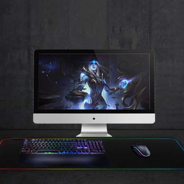 Gaming LED RGB bordmåtte 80x30cm
