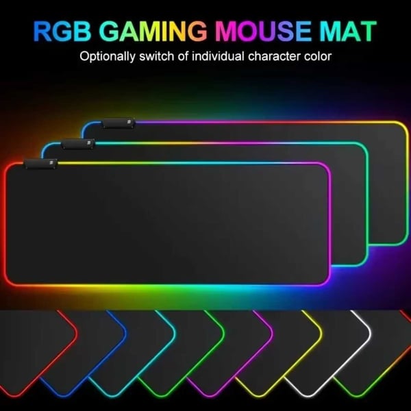 Gaming LED RGB bordmåtte 80x30cm