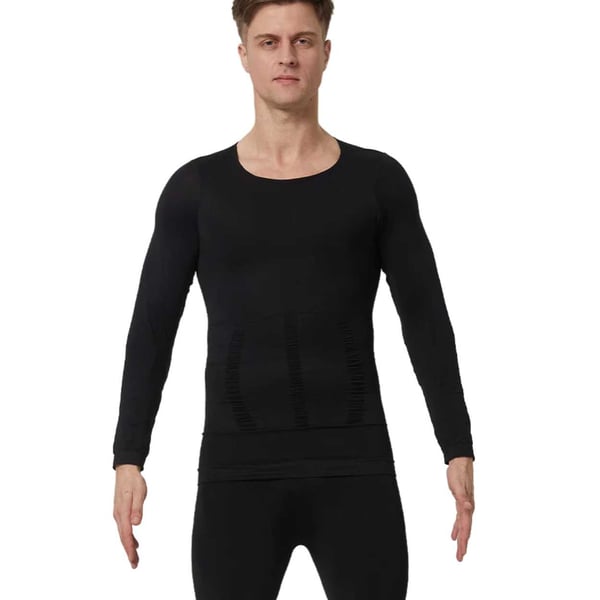 Pitkähihainen Shaping Posture Shirt T-paita Better Posture | Valittavissa koko | Musta