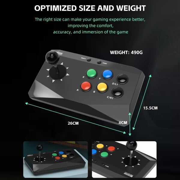 Trådlös Joystick Retro TV-Spel Fighting Spelkonsol 20000 Spel