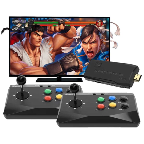 Trådløs Joystick Retro TV Game Fighting Game Console 20000-spill