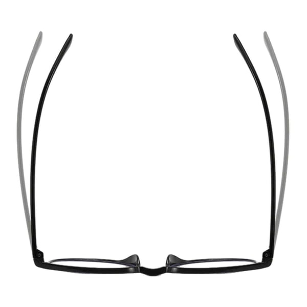 Runda Enkla Minimalistiska Läsglasögon [Välj Styrka] Svart