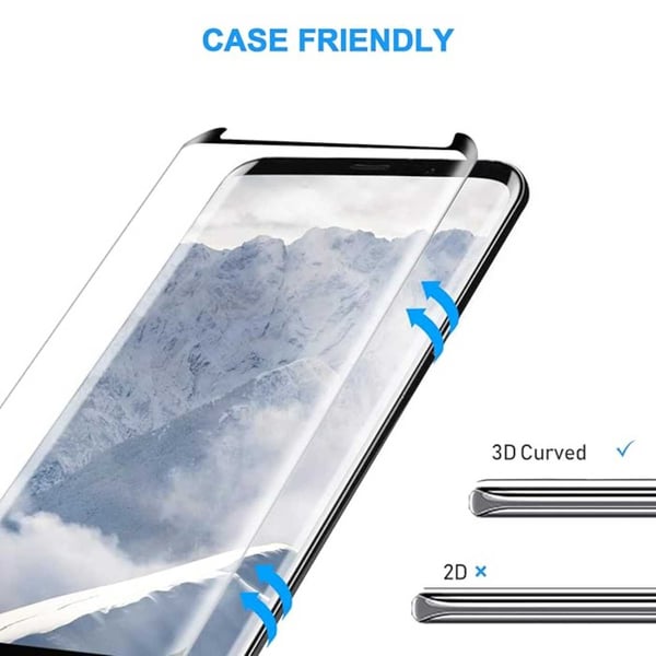 2-Pack Samsung Galaxy S8 Plus skjermbeskytter herdet glass 9H 3D