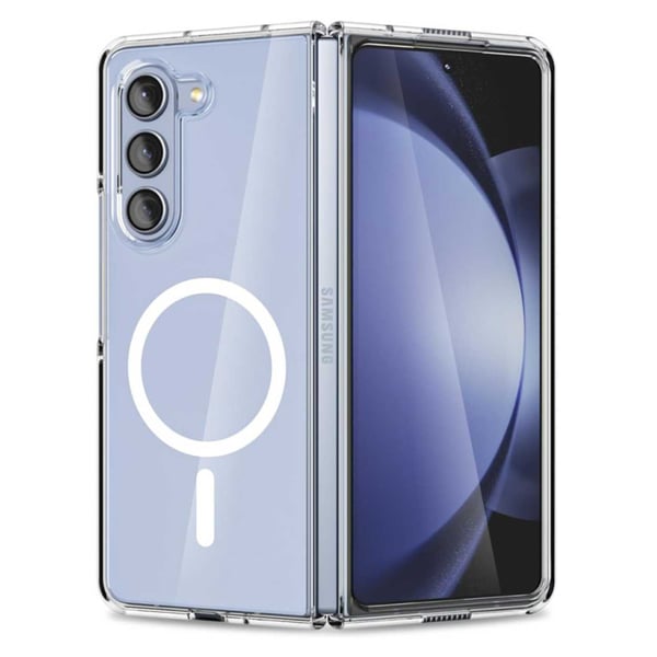 Galaxy Z Fold 5 Magnetiskt Mobilskal Magsafe Kompatibelt Genomskinligt