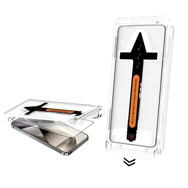 Enkel installasjon Samsung Galaxy S24 skjermbeskytter HD herdet glass