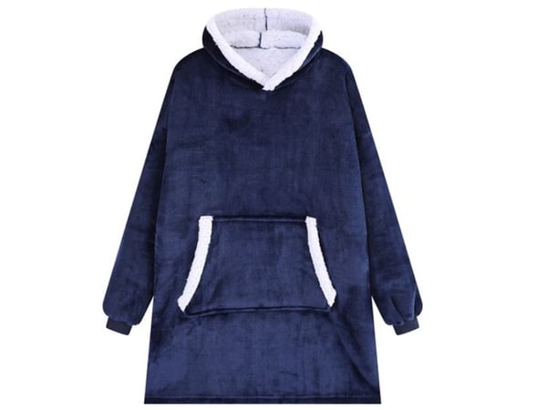 Snuggie Hoodie Blanket Oversize Filttröja Mörkblå