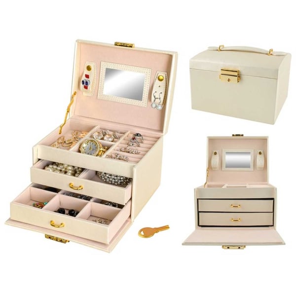 Elegant Smyckeskrin Beige