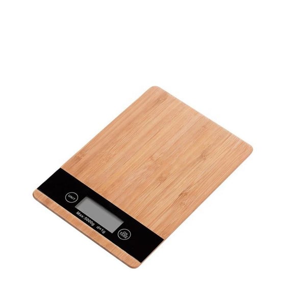 Digitaalinen keittiövaaka Letter Vaaka Bambu 5kg/1g