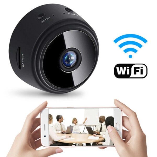 Mini WIFI -valvontakamera | Langaton 1080p HD Spy -kamera laajakulmalla ja magneettikiinnikkeellä