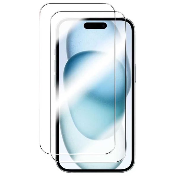 2-Pack iPhone 16 Pro Heltäckande Skärmskydd HD Härdat Glas