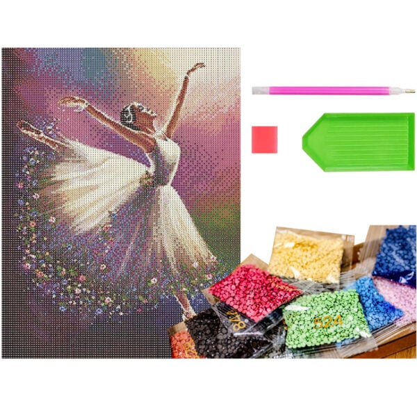 Diamantmaleri DIY Diamantmaleri Ballerina 30x40cm