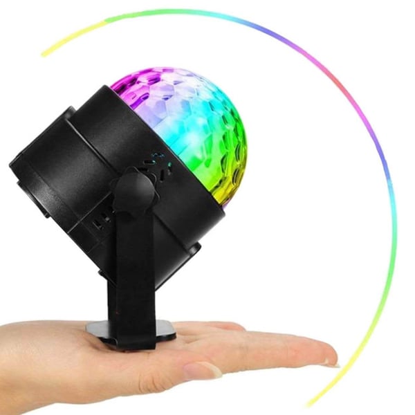 Disco lamppu | Diskopallo RGB kaukosäätimellä ja ääniohjauksella