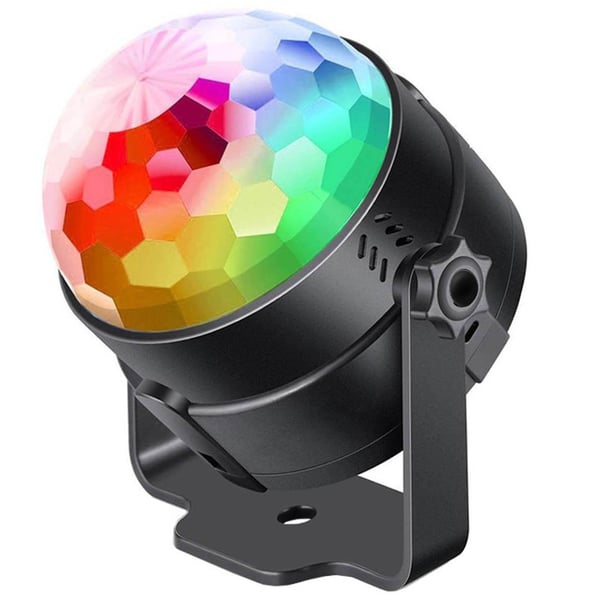 Disco lamppu | Diskopallo RGB kaukosäätimellä ja ääniohjauksella