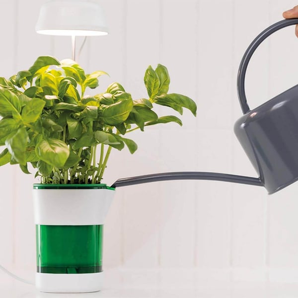 LED-plantelampe med selvvanningspotte - Fullspektret plantebelysning