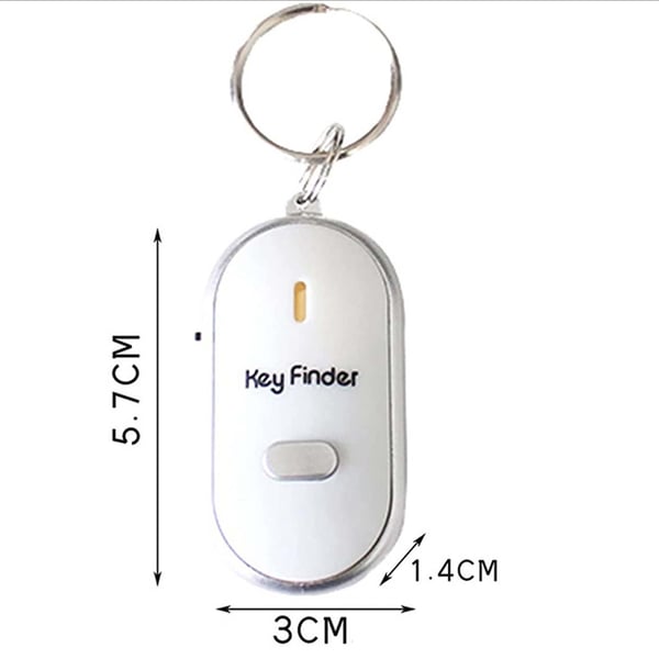 Nyckelhittare Key Finder med Visselfunktion Vit
