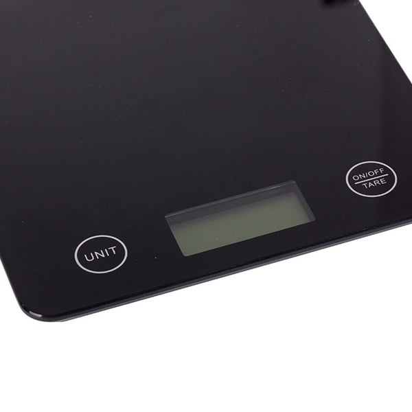 Digital kjøkkenvekt Glass 5kg/1g Bokstavvekt Svart