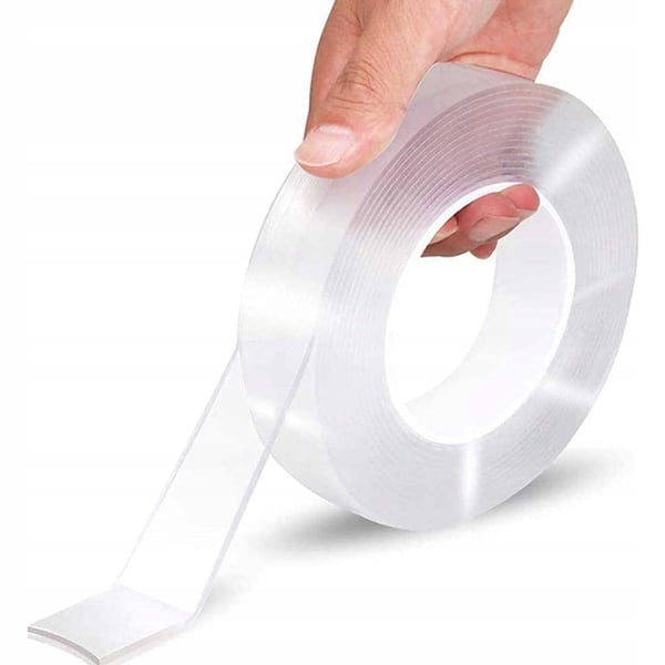 Dobbeltklebende Nanotape Transparent 3 m