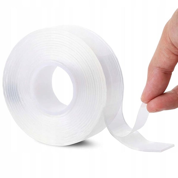 Dobbeltklebende Nanotape Transparent 3 m