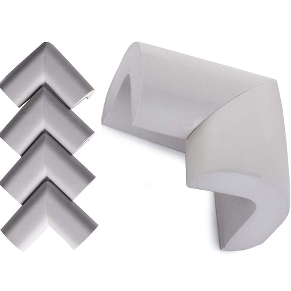 Hjørnebeskyttelse i Foam 4-pack Grey