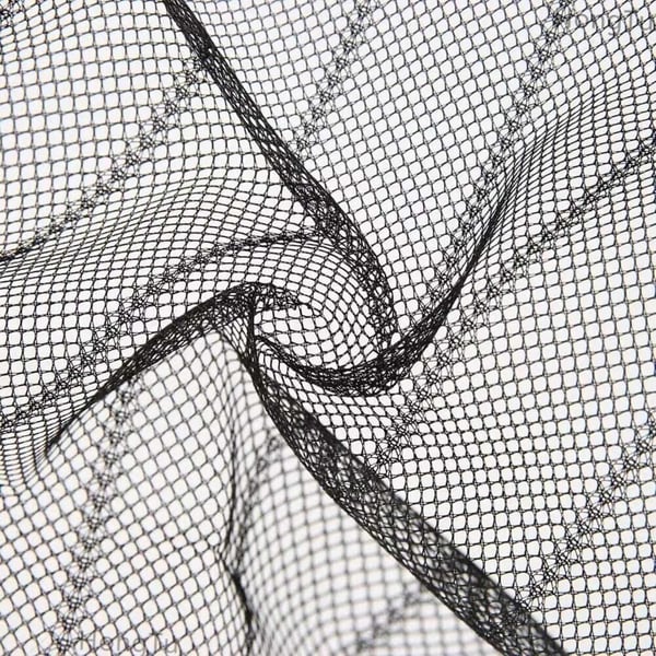 Myggenet til dør med velcro og magnetlås 210x100cm Sort
