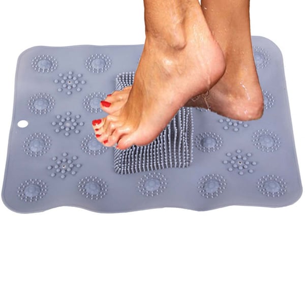 Silikone Foot Scrub Back Scrub Brusebørste med sugekopper