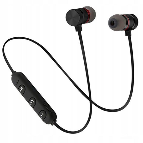 Trådløse Bluetooth Sportshovedtelefoner med Magnetic Mount Sort