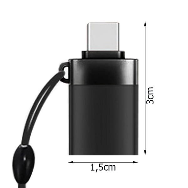 USB C hann til USB A hunn 3.0 OTG-adapter