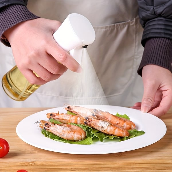 Sprayflaska för Olja i Glas 200ml Vit