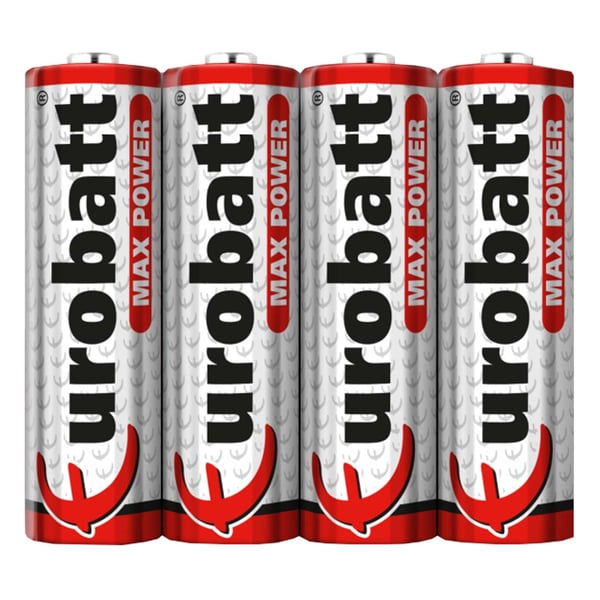 4-Pack AA/R6 Batterier Max Power