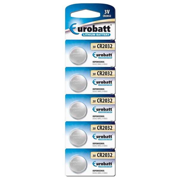 5-Pack CR2032 Knappcellsbatteri