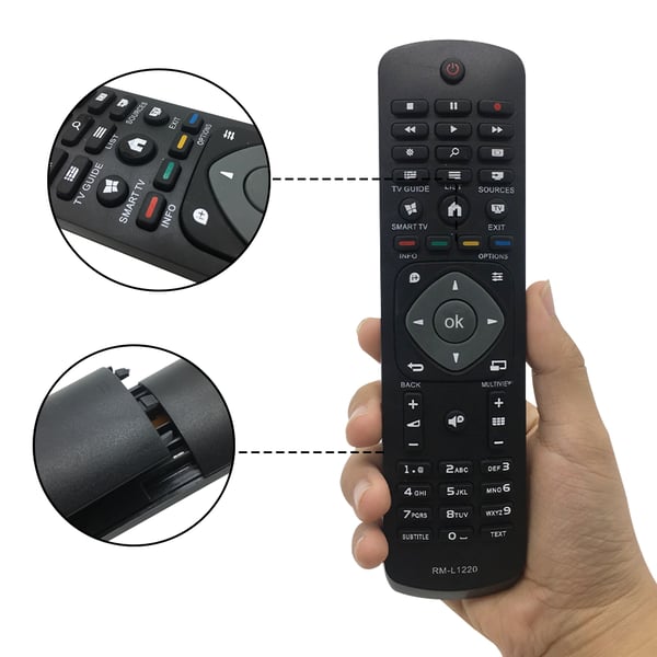 Philips RM-L1220 Universal Erstatningsfjernkontroll