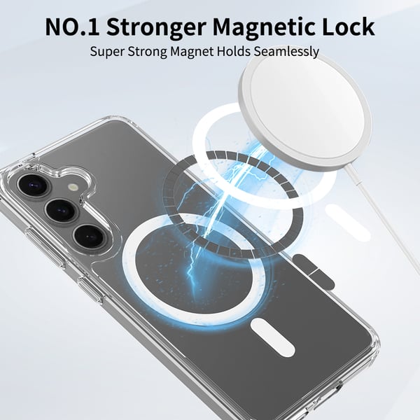 Galaxy Z Fold 6 Magnetisk Mobildeksel Magsafe Kompatibelt Gjennomsiktig
