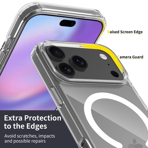 iPhone 17 Pro Magnetisk Mobilcover Magsafe Kompatibel Gennemsigtig