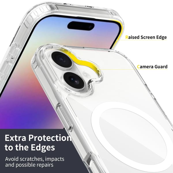 iPhone 17 Magnetiskt Mobilskal Magsafe Kompatibel Genomskinligt
