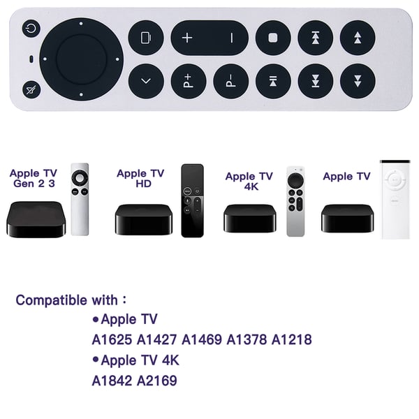 Apple TV 4K Kompatibel Fjärrkontroll