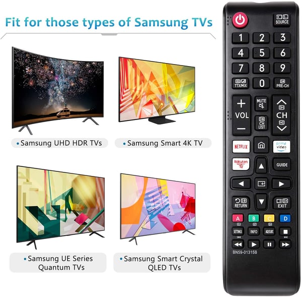 Samsung Kompatibel Fjernkontroll Smart TV BN59-01315B