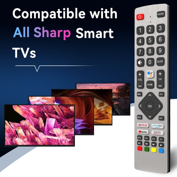 Sharp Kompatibel TV Fjernbetjening SHWRMC0133