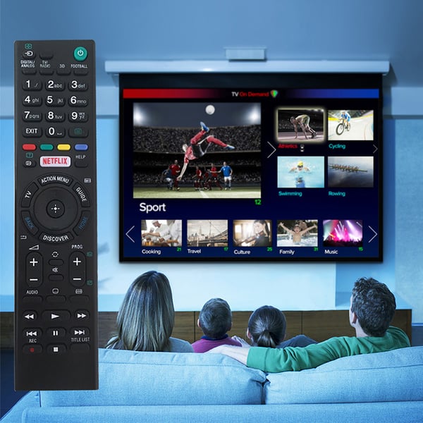 Sony Smart TV Bravia Erstatningsfjernbetjening Universal Kompatibel