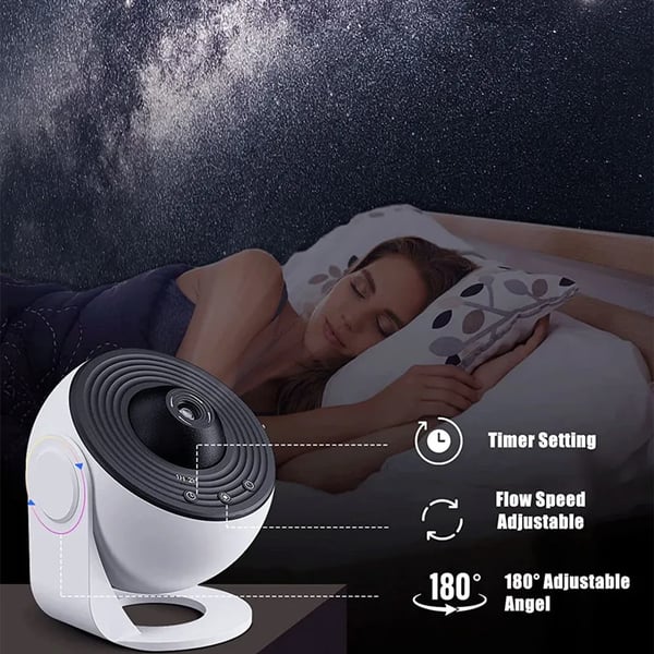 Stjärnprojektor med Planetarium LED Galaxy Lampa