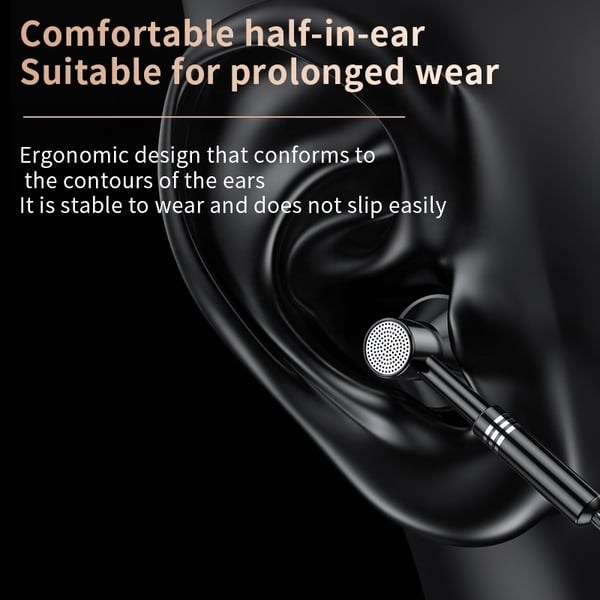USB-C In-Ear Hodetelefoner med Ledning DAC Svart