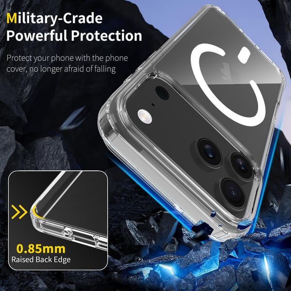 iPhone 17 Pro Magnetisk Mobilcover Magsafe Kompatibel Gennemsigtig