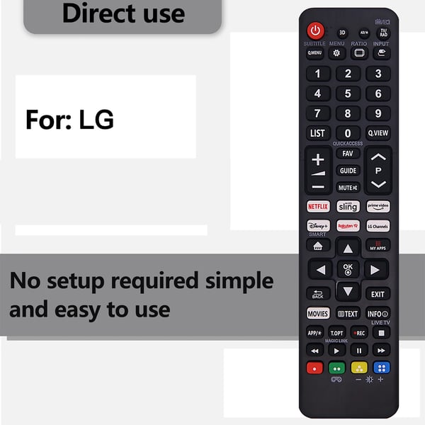 LG Smart TV Universal Kompatibel Fjernbetjening | Passer Alle LG TV