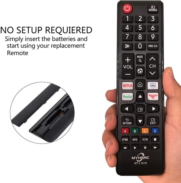Universal TV Fjärrkontroll Samsung Kompatibel med Snabbknappar