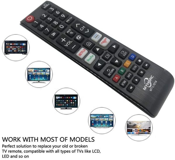 Universal TV Fjärrkontroll Samsung Kompatibel med Snabbknappar