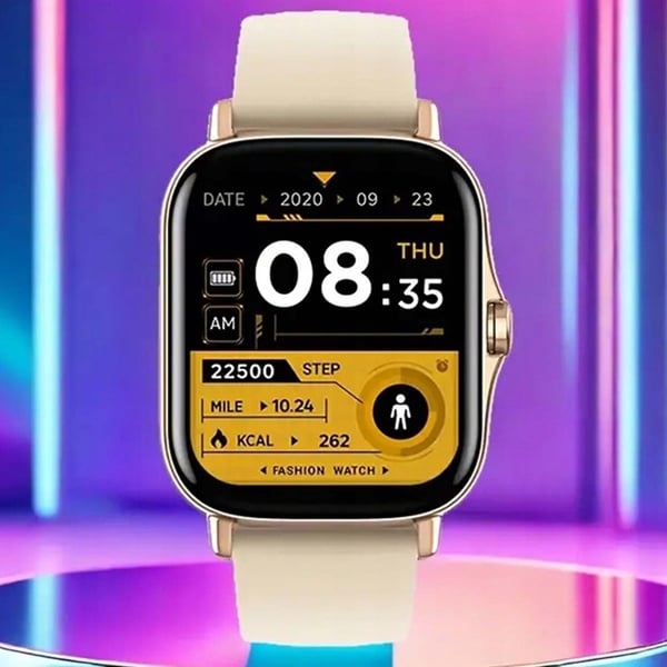 FitPro Smart Klokke med 2 Armbånd | Måler Puls, Blodtrykk, Søvn og Bevegelse | Gull