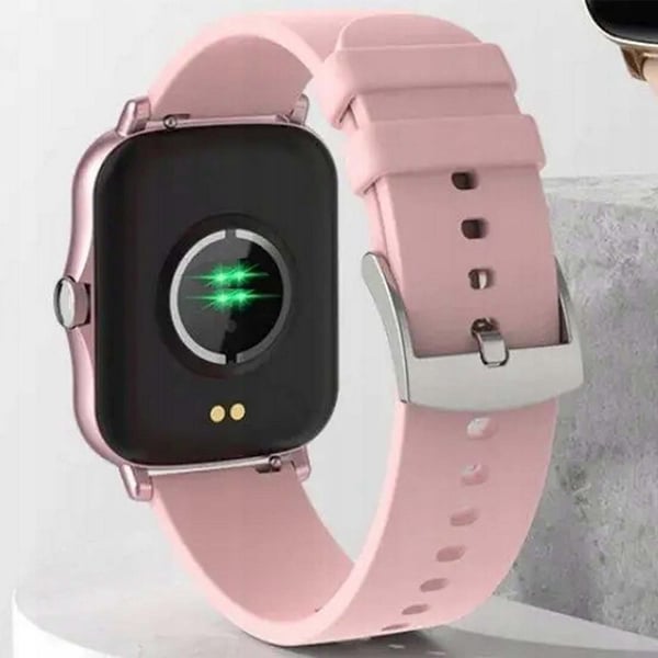 FitPro Android iOS Smartklokke med 2 armbånd, bluetooth og helsefunksjoner Rosa