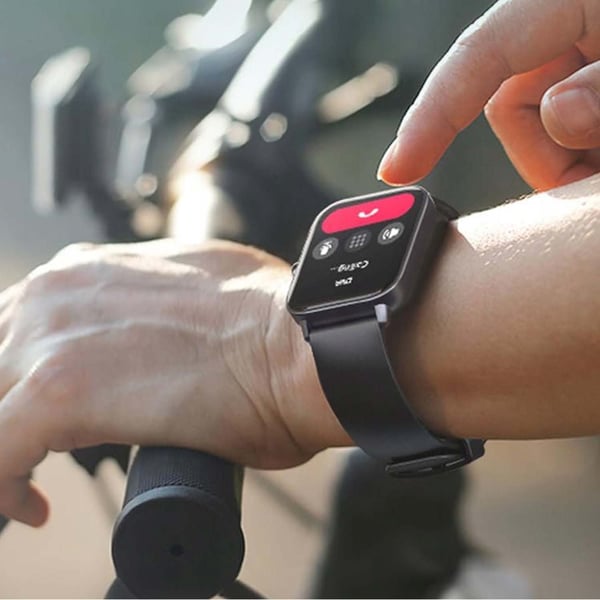 FitPro Bluetooth-älykello kahdella rannekkeella | Pulssi, Verenpaine, Uni ja Liike Musta