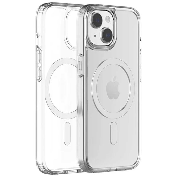 iPhone 15 Plus Magnetiskt Mobilskal Magsafe Kompatibelt Genomskinligt